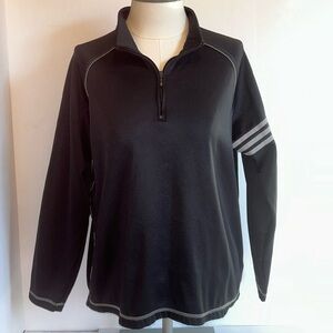 Adidas Black 1/4 Zip Long Sleeve Golf Jacket Women’s Size Medium